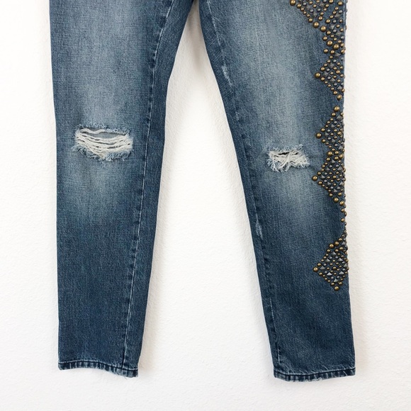 SOLD Ⓜ️ | Free People | Abbie Bronze Studded Jeans - Picture 7 of 8